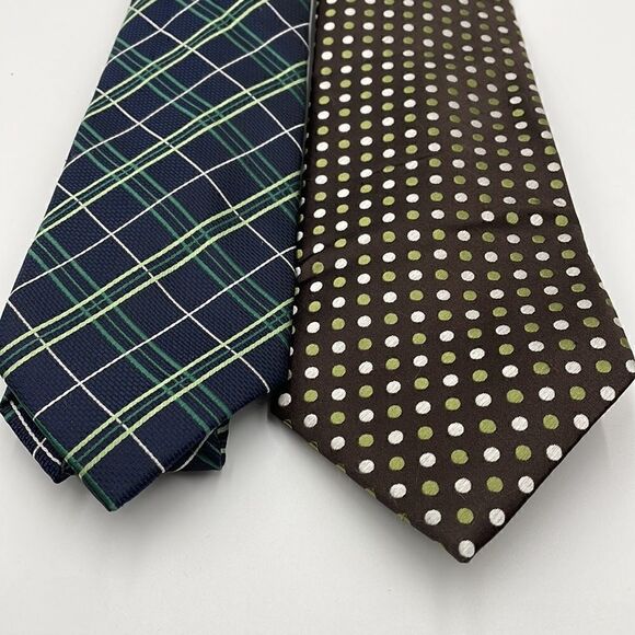 Bundle of two green Croft and barrow ties - Picture 2 of 7